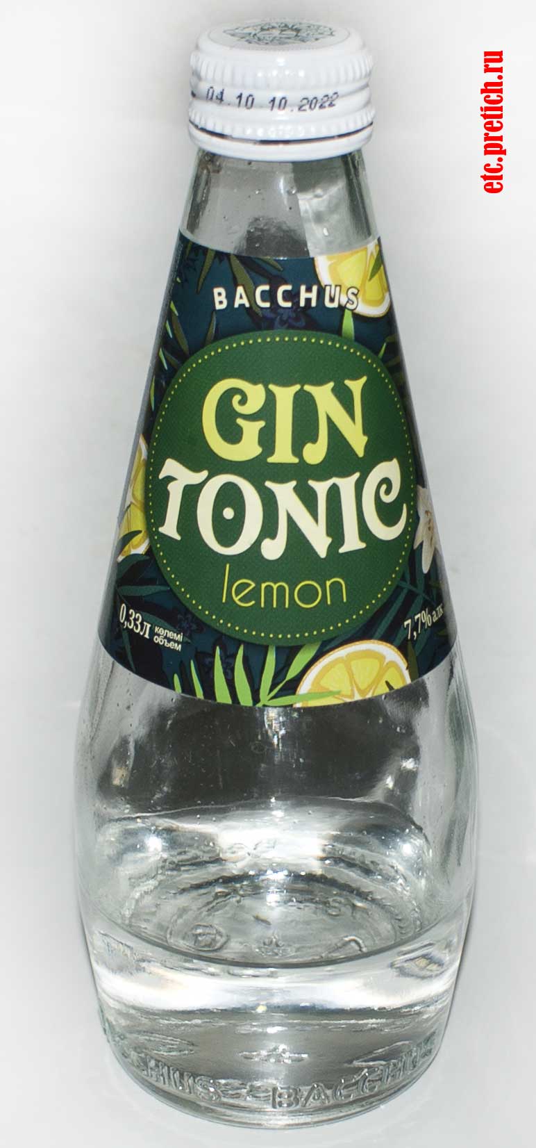Отзыв на Gin Tonic Lemon Bacchus и полное описание, из Казахстана